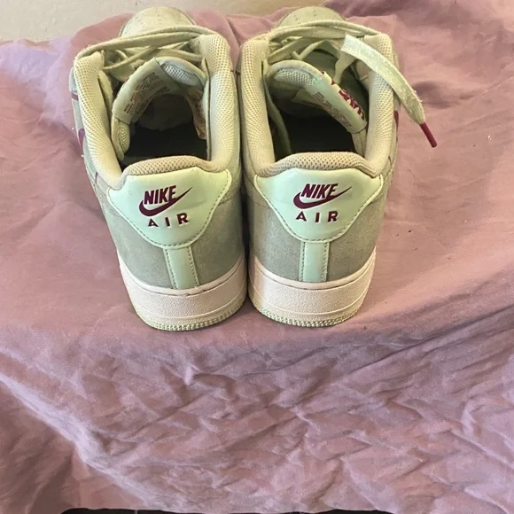 Nike Air Force 1 Mint Green purplehavea nice day 12 suede